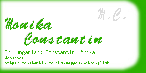 monika constantin business card