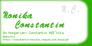 monika constantin business card